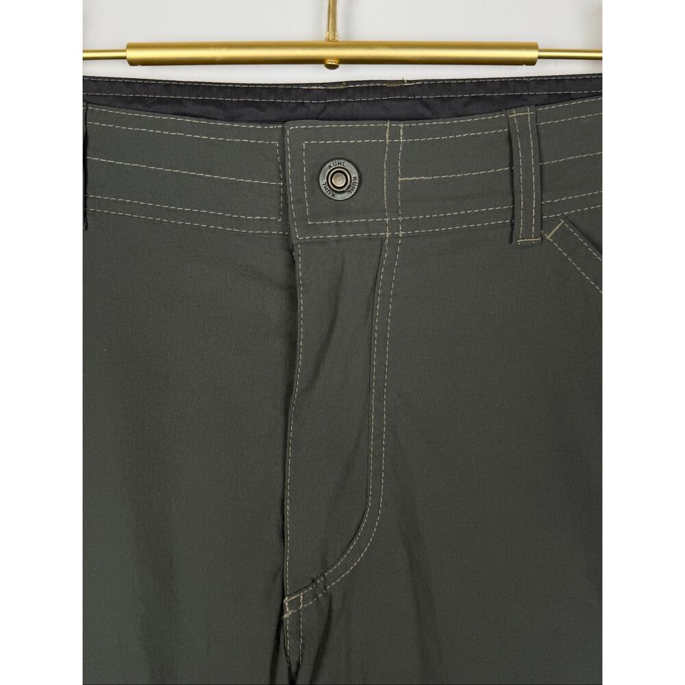 KUHL Renegade Cargo Shorts Green Men’s 36 Nylon Stretch Hiking Outdoor Utility - Picture 2 of 8